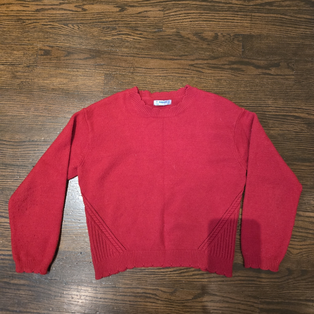 Mayoral Vibrant Red Knit Pullover